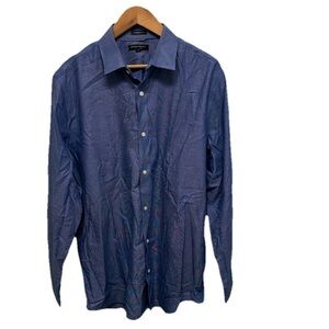 Banana Republic Men’s CAMDEN FIT Non Iron Dress Shirt XL 17-17.5 Office Preppy